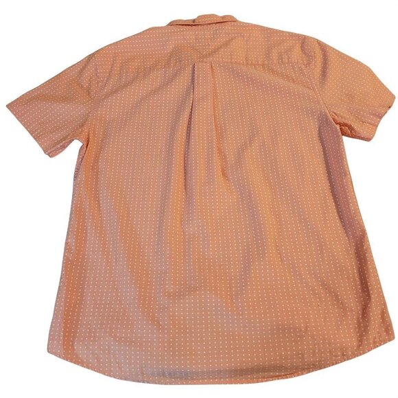 Tommy Hilfiger Mens Sz XL SS Button Up Dotted Collared Shirt - Picture 7 of 7